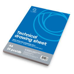 Műszaki rajzlap A4, 180g. 25ív/csomag, Bluering® Írólap, rajzlap Bluering