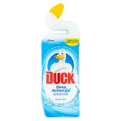 WC tisztító fertőtlenítő gél 750 ml Duck Deep Action Marine Toalett tisztító, WC illatosító Duck