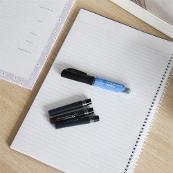 Utántöltő patron cserélhető betétes táblamarkerhez Bluering fekete Táblamarker Bluering