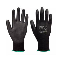 Kesztyű precíziós PU mártott tenyérrel S-es méret A120 Portwest fekete Védőkesztyű Egyéb