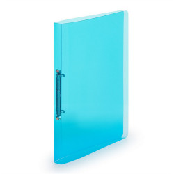 Gyűrűskönyv A4, 2 gyűrűs 2cm gerinc áttetsző PP, Karton P+P Lines kék Gyűrűskönyv Karton