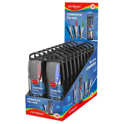 Körző, ceruzás, fém, Keyroad Smart, vegyes színek Körző és kelléke Keyroad