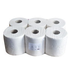 Kéztörlő 2 rétegű tekercses átmérő: 19 cm 100% cellulóz 84 m/tekercs 6 tekercs/karton hófehér Papírtörlők Egyéb