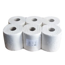 Kéztörlő 2 rétegű tekercses átmérő: 19 cm 100% cellulóz 84 m/tekercs 6 tekercs/karton hófehér Papírtörlők Egyéb