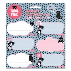 Füzetcímke (3*6 db) Ars Una THINK-PINK (5285) 23 Füzetcímke Ars Una