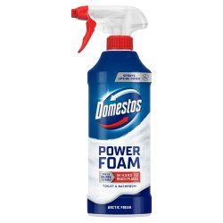 WC és fürdőszoba tisztító hab 435 ml Domestos Power Foam Arctic Fresh Fertőtlenítő tisztítószer és adalék Domestos