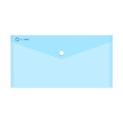 Irattartó tasak DL `csekk` patentos PP Bluering® transzparens kék Irattartó tasak, patentos Bluering