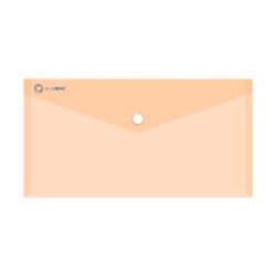 Irattartó tasak DL `csekk` patentos PP Bluering® transzparens narancs Irattartó tasak, patentos Bluering