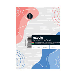 Írólap A5, 10-50 félfamentes, 50 lap, Nebulo Írólap, rajzlap Nebulo