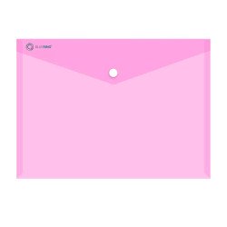 Irattartó tasak A4, PP patentos Bluering® transzparens pink Irattartó tasak, patentos Bluering