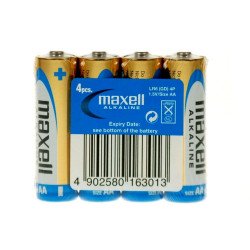 Elem AA ceruza LR6 zsugorfóliás alkaline 4 db/csomag, Maxell Elem, akkumulátor, töltő Maxell