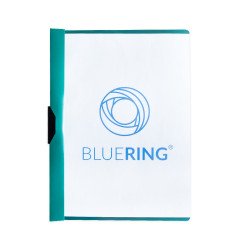 Gyorsfűző klip mappa A4, műanyag 60laphoz fém klippes Bluering® zöld Gyorsfűző, klip mappa Bluering