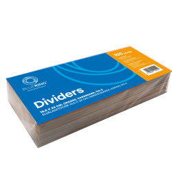 Elválasztócsík, karton 190g. 10,5x24cm, 100 db/csomag, Bluering® narancs Elválasztó lap Bluering