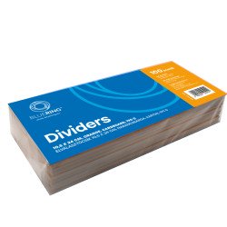 Elválasztócsík, karton 190g. 10,5x24cm, 100 db/csomag, Bluering® narancs Elválasztó lap Bluering