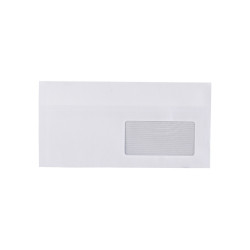 Boríték LA4 öntapadó bélésnyomott jobb ablakos 45x90mm 110x220mm J20A15 Bluering® fehér Boríték Bluering