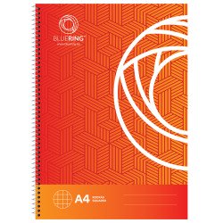 Spirálfüzet A4, 70lap Bluering® kockás Spirálfüzet Bluering