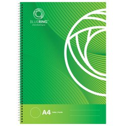 Spirálfüzet A4, 70lap, Bluering® sima Spirálfüzet Bluering