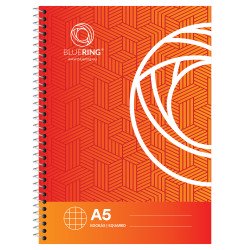 Spirálfüzet A5, 70lap Bluering® kockás Spirálfüzet Bluering