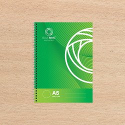 Spirálfüzet A5, 70lap Bluering® sima Spirálfüzet Bluering