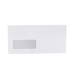 Boríték LA4 enyvezett bélésnyomott bal ablakos 35x90mm A20B20 Bluering® fehér Boríték Bluering