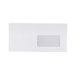 Boríték LA4 enyvezett bélésnyomott jobb ablakos 45x90mm 110 × 220mm J20A15 Bluering® fehér Boríték Bluering