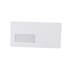 Boríték LA4 szilikonos bélésnyomott bal ablakos 35x90mm 110x220mm B20A20 Bluering® fehér Boríték Bluering