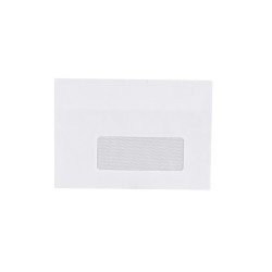 Boríték LC/6 öntapadó bélésnyomott jobb ablakos 35x90mm 114x162mm J28A20 Bluering® fehér Boríték Bluering