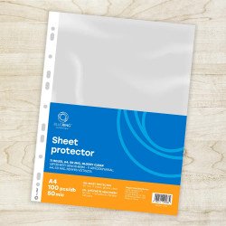 Genotherm lefűzhető, A4, 50 micron fényes víztiszta Bluering® 100 db/csomag, Lefűzhető genotherm Bluering