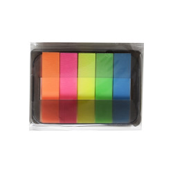 Jelölőcímke 12x50mm, 5x25lap, műanyag adagolóban Bluering® Jelölőcímke Bluering