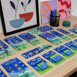 Gombelem LR54 (LR1130, AG10) Bluering® Elem, akkumulátor, töltő Bluering