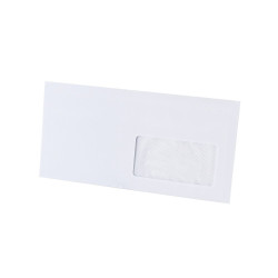 Boríték LA4 szilikonos bélésnyomott jobb ablak 45x90mm 110×220mm J20A15 Bluering® fehér Boríték Bluering