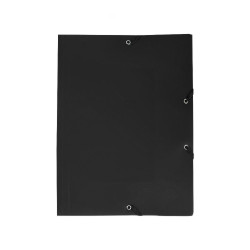 Gumis mappa A4, műanyag Bluering® fekete Gumis mappa Bluering