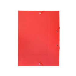 Gumis mappa A4, műanyag Bluering® piros Gumis mappa Bluering