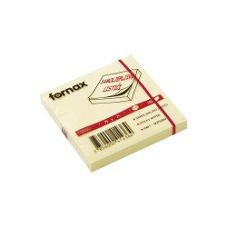 Jegyzettömb öntapadó, 75x75mm, 100lap, Fornax, sárga Öntapadó jegyzettömb Fornax