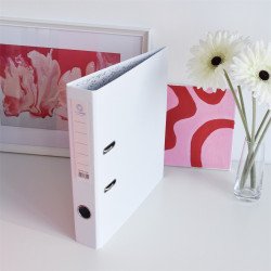 Iratrendező A4, 5cm,lapraszerelt, Bluering® Smart fehér Iratrendező Bluering