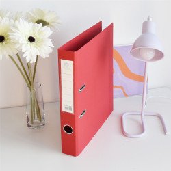 Iratrendező A4, 5cm, két oldalt PP borítás, Bluering® Premium piros Iratrendező Bluering