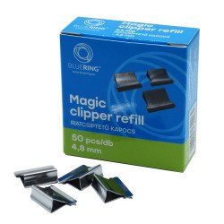 Iratcsíptető fűzőkapocs 4,8mm, 50 db/doboz, Bluering® Kapocs és adagoló Bluering