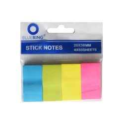 Jelölőcímke 20x38mm, 4x50lap, papír, Bluering® Jelölőcímke Bluering