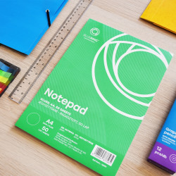 Jegyzettömb ragasztott, A4, 50lap, Bluering® sima Jegyzettömb Bluering