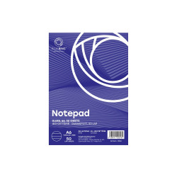 Jegyzettömb ragasztott, A6, 50lap, Bluering® vonalas Jegyzettömb Bluering