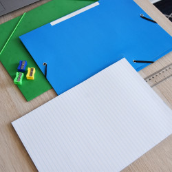 Jegyzettömb perforált, A4, 50lap, Bluering® vonalas Jegyzettömb Bluering