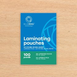 Lamináló fólia 65x95mm, 125 micron 100 db/doboz, Bluering® Kötészeti kellék Bluering