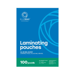 Lamináló fólia A4, 80 micron 100 db/doboz, Bluering® Kötészeti kellék Bluering