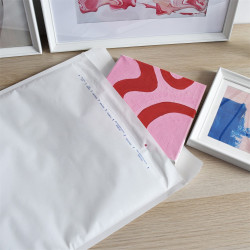 Légpárnás tasak 20/K szilikon külső méret 370x480mm, belső méret 350x470mm, Bluering® fehér Légpárnás tasak Bluering