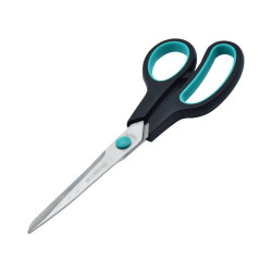 Olló 21cm, műanyag fekete-zöld nyél Bluering® Ollók, kések Bluering