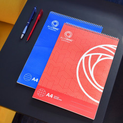 Jegyzettömb spirálozott, A4, 60lap, Bluering® kockás Jegyzettömb Bluering