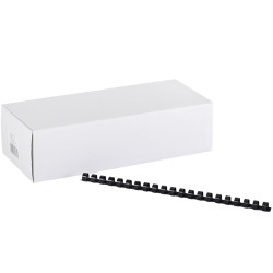 Spirál műanyag 12mm, 100 db/doboz, Bluering®, fekete Kötészeti kellék Bluering