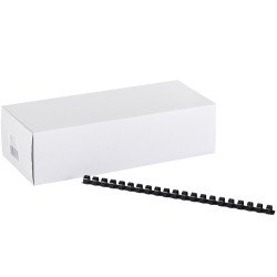 Spirál műanyag 12mm, 100 db/doboz, Bluering®, fekete Kötészeti kellék Bluering