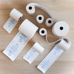 Hőpapír 80 mm széles, 17fm hosszú, cséve 12mm, 10 tekercs/csomag, ( 80/40 ) BPA mentes Bluering® Hőpapír Bluering