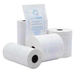 Hőpapír 80 mm széles, 17fm hosszú, cséve 12mm, 10 tekercs/csomag, ( 80/40 ) BPA mentes Bluering® Hőpapír Bluering